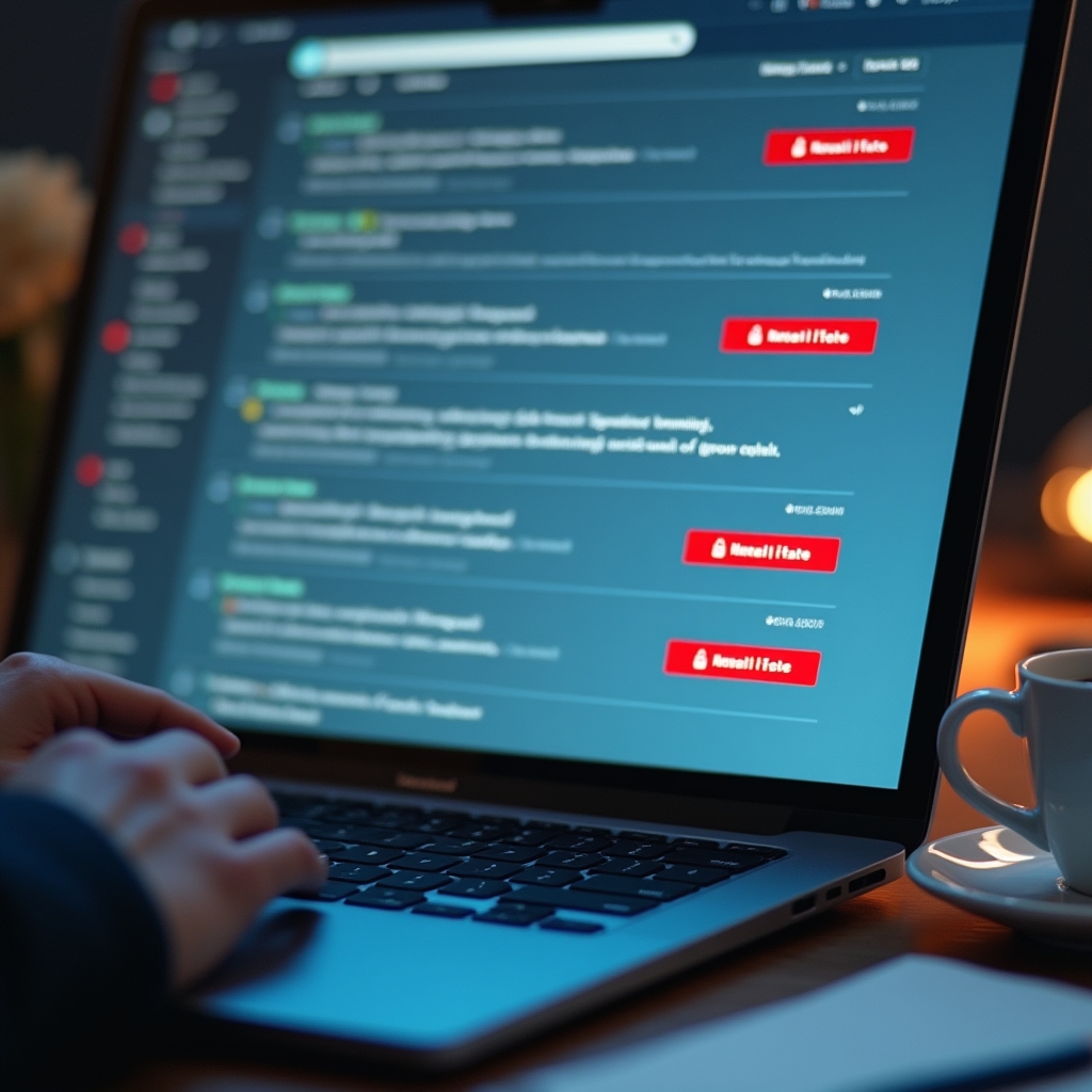 Проверка безопасности электронного письма на экране компьютера